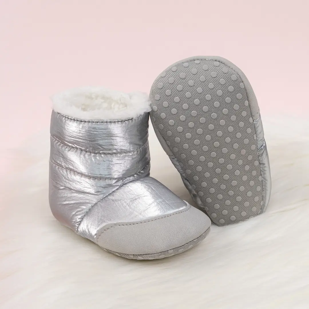 Cross-Border 0-1 Year Old Baby Girl Boots Pure Color Warm Pu Baby Shoes Thickeneded Warm Thickeneded Wholesale Baby Shoes — feature 18
