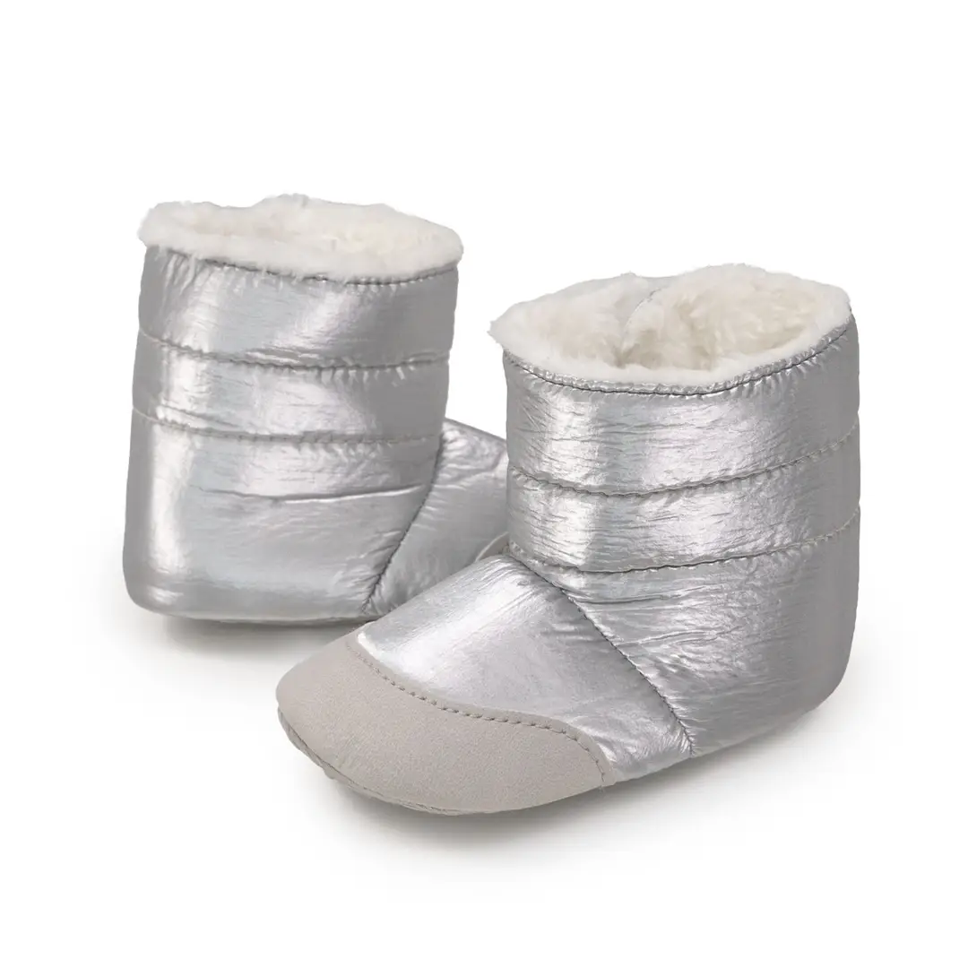 Cross-Border 0-1 Year Old Baby Girl Boots Pure Color Warm Pu Baby Shoes Thickeneded Warm Thickeneded Wholesale Baby Shoes — feature 25
