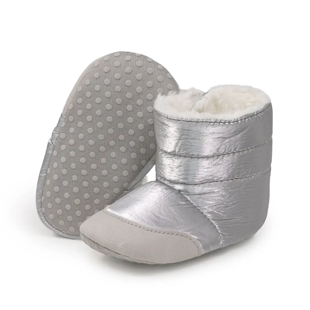 Cross-Border 0-1 Year Old Baby Girl Boots Pure Color Warm Pu Baby Shoes Thickeneded Warm Thickeneded Wholesale Baby Shoes — feature 29