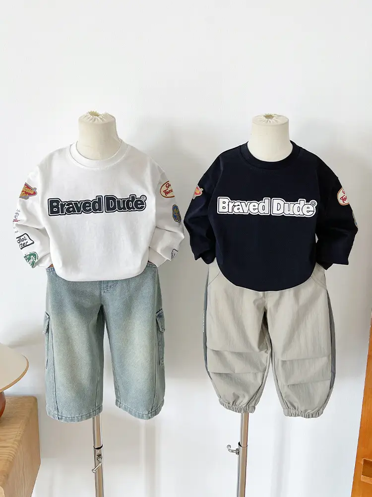 Nausicaa Boys Printed T-Shirt Black White Shorts Set