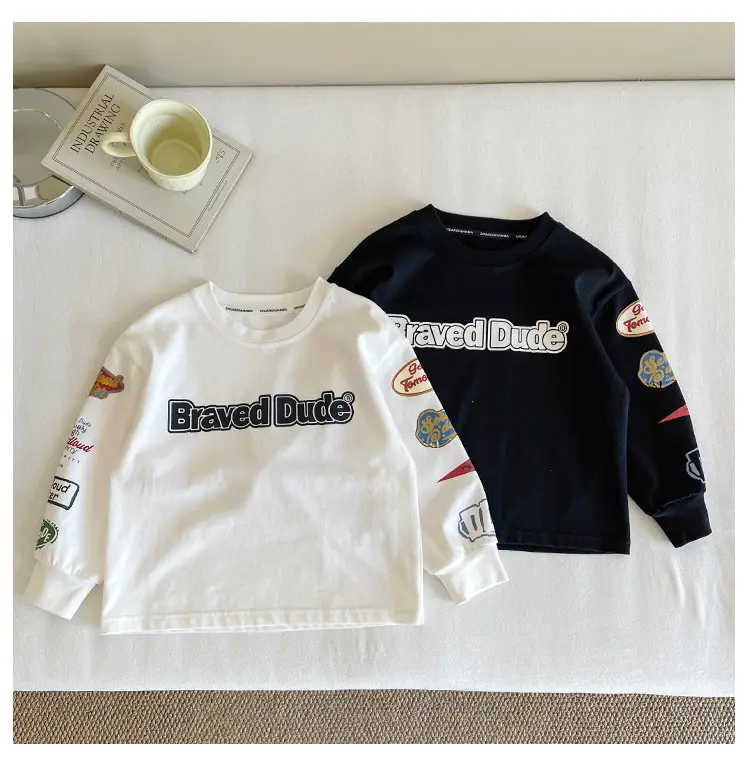 Nausicaa Boys Printed T-Shirt Black White Shorts Set — feature 15