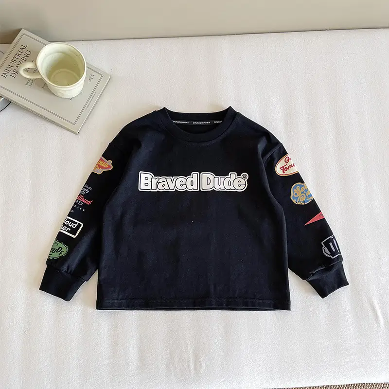 Nausicaa Boys Printed T-Shirt Black White Shorts Set