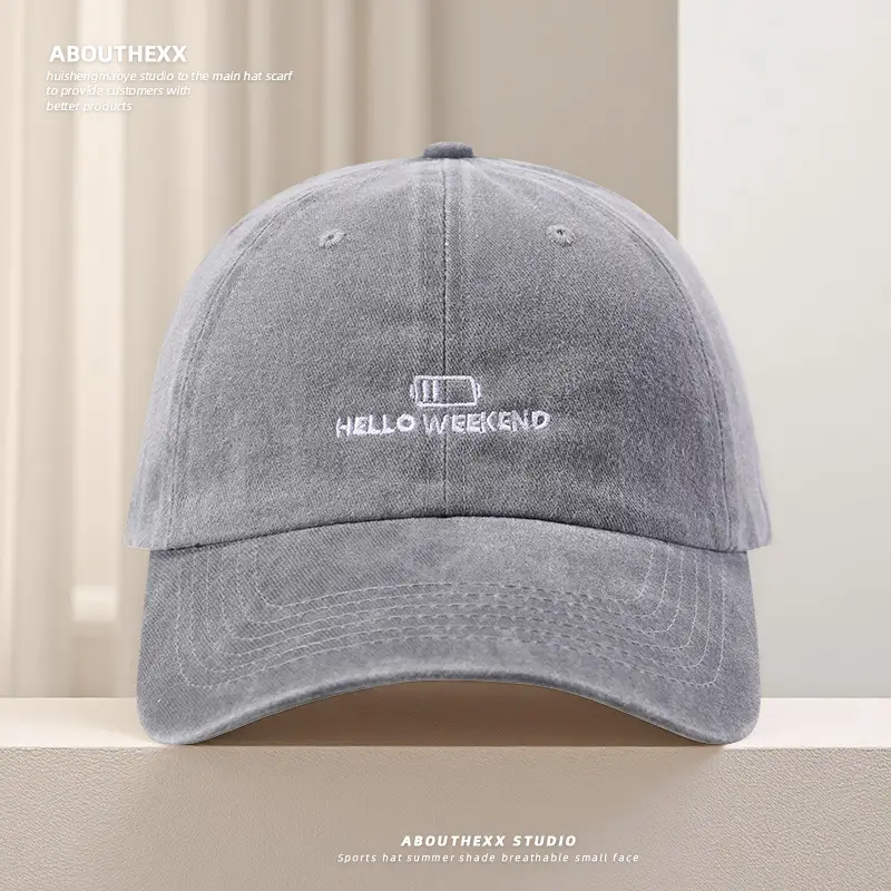 Washed Vintage Women's American-Style Sun Hat - Image 6