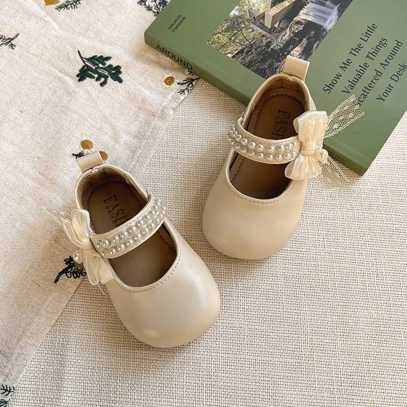 Baby Girl Small Leather Shoes 2025 New Japanese Style Style Bow Princess Square Mouth Flats Non-Slip Baby Soft Sole Toddler Shoes - Image 6