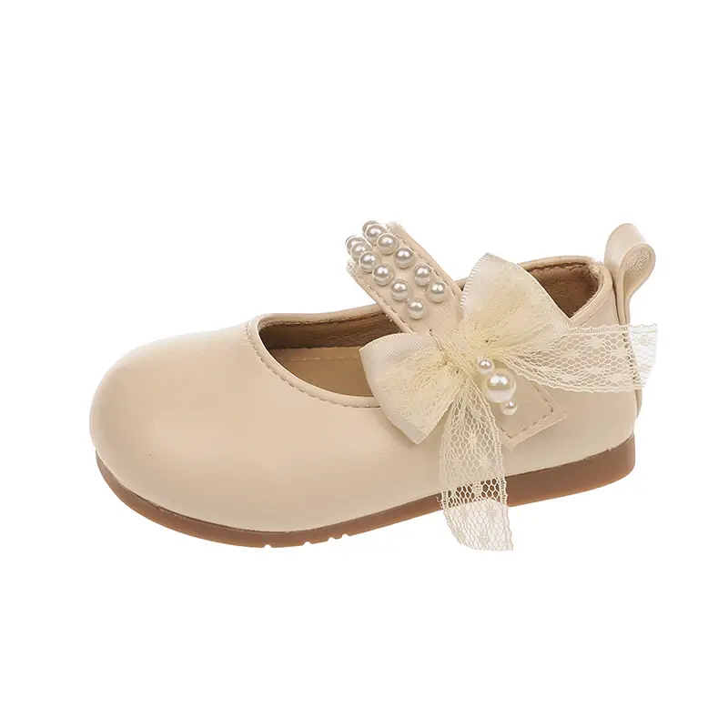 Baby Girl Small Leather Shoes 2025 New Japanese Style Style Bow Princess Square Mouth Flats Non-Slip Baby Soft Sole Toddler Shoes - Image 7