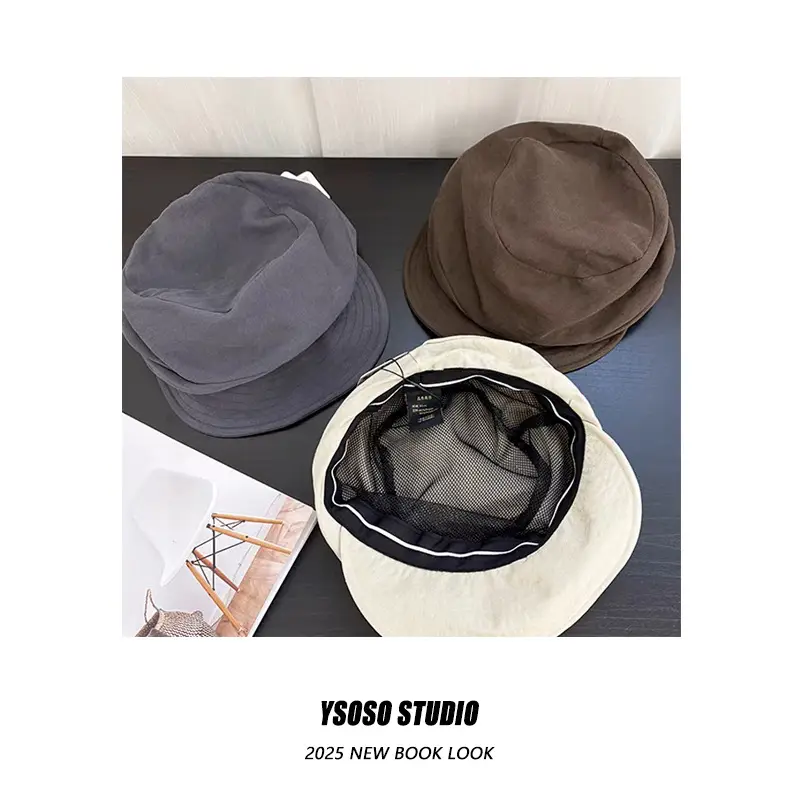 Women's Summer Pleated Cloud Duckbill Cap Cream — feature 11