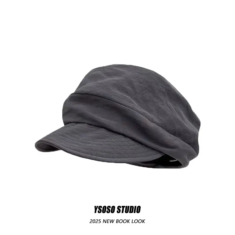 Women's Summer Pleated Cloud Duckbill Cap Cream — feature 5