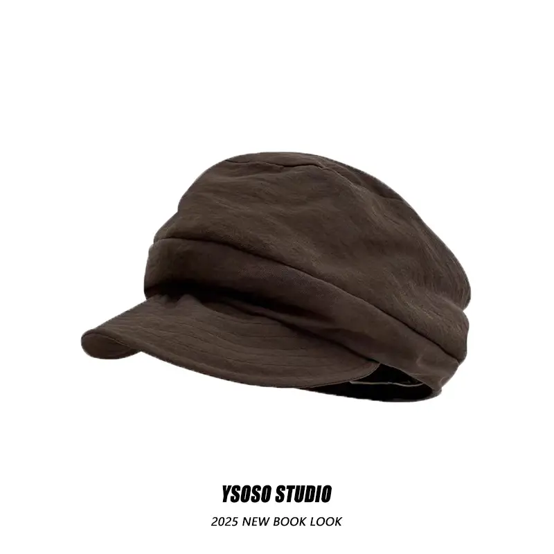 Women's Summer Pleated Cloud Duckbill Cap Cream — feature 9