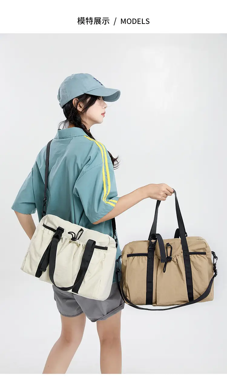New Large-Capacity Travel Bag Women's Shoulder Commuting Portable Handbag Luggage Storage Bag Yoga Fitness Bag — feature 14
