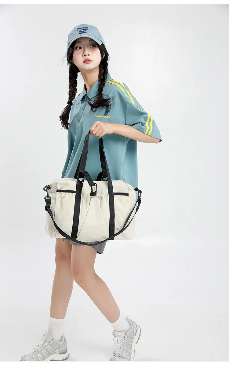 New Large-Capacity Travel Bag Women's Shoulder Commuting Portable Handbag Luggage Storage Bag Yoga Fitness Bag — feature 21