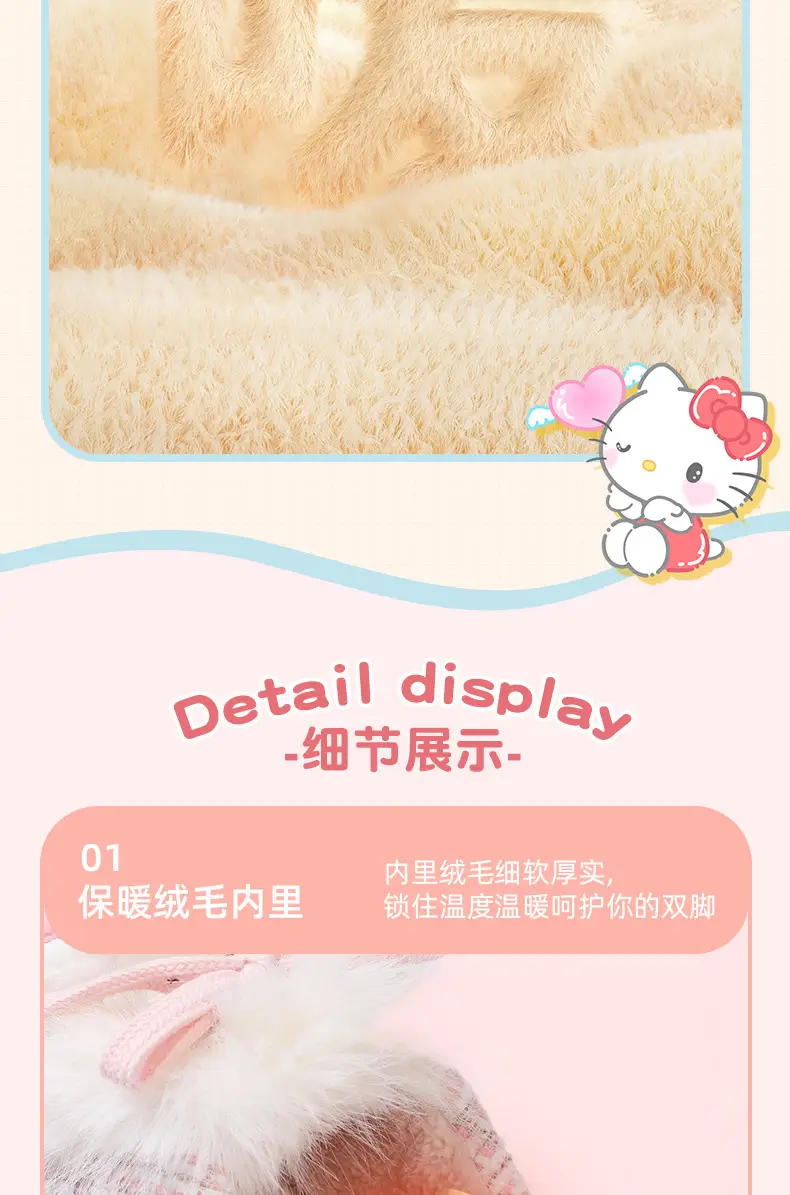 Melody Winter Fleece Slipper Women Pink Bow — feature 9