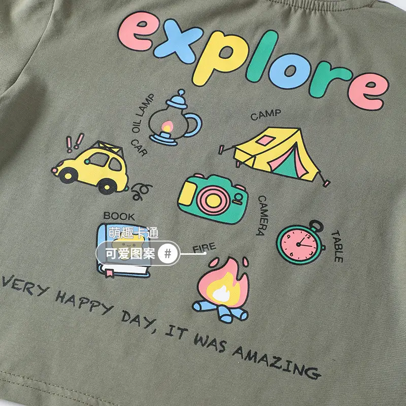 New Round Neck Baby Shirt Boys Autumn Winter Kids T-Shirt - Image 5