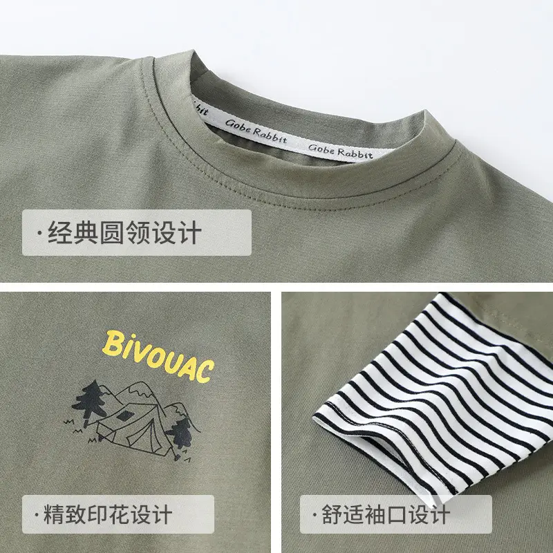 New Round Neck Baby Shirt Boys Autumn Winter Kids T-Shirt - Image 6