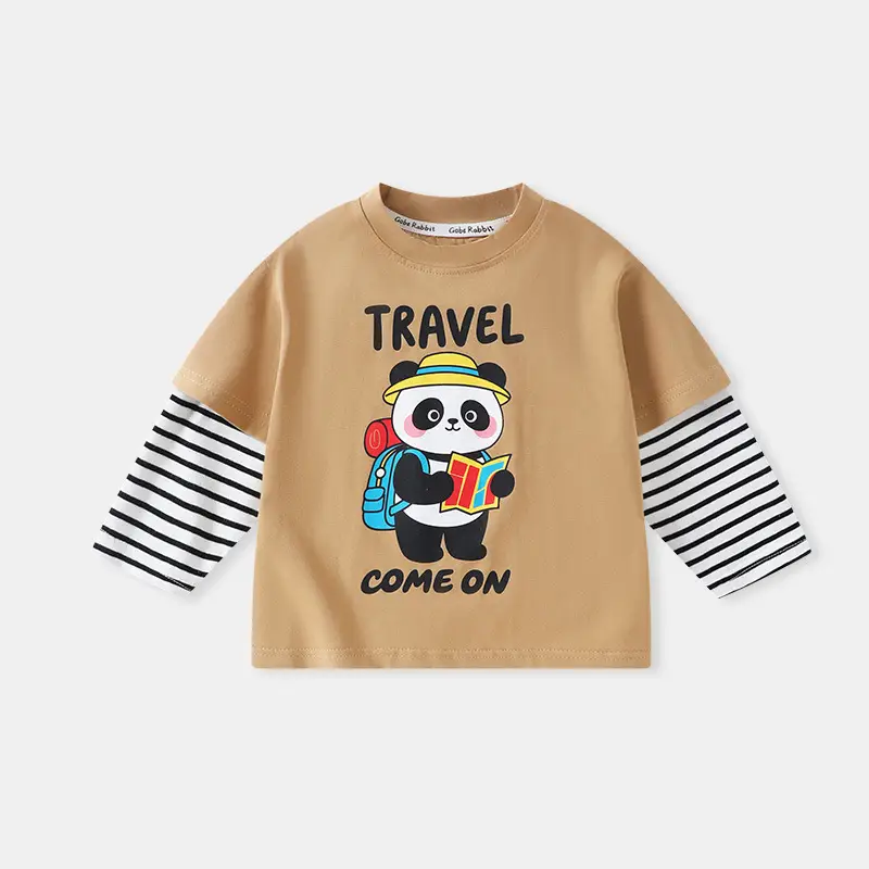 New Round Neck Baby Shirt Boys Autumn Winter Kids T-Shirt - Image 2