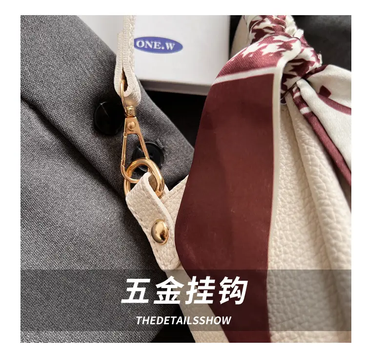 Trendy Crossbody Bag with Logo Add On Tan Leather — feature 9