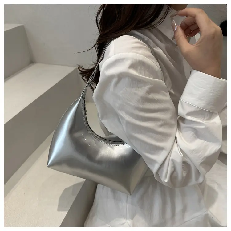 Glossy Beige Shoulder Bag for Women — feature 12