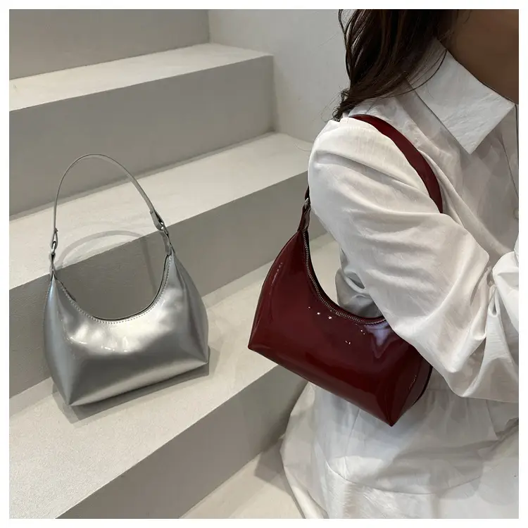 Glossy Beige Shoulder Bag for Women — feature 14
