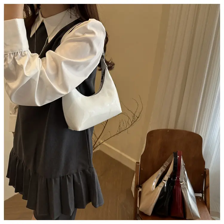 Glossy Beige Shoulder Bag for Women — feature 21