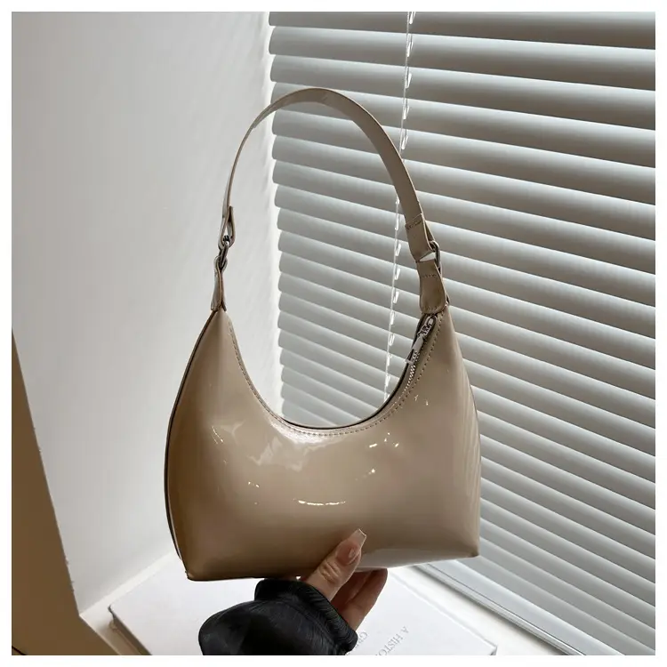 Glossy Beige Shoulder Bag for Women — feature 23