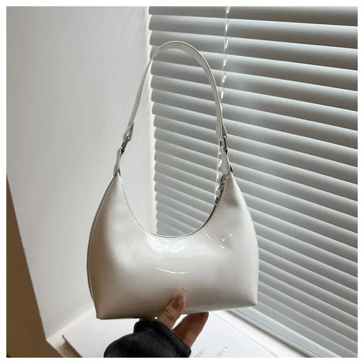 Glossy Beige Shoulder Bag for Women — feature 24