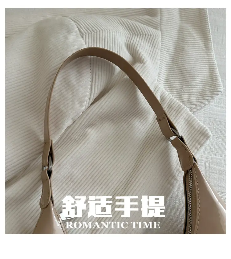 Glossy Beige Shoulder Bag for Women — feature 3