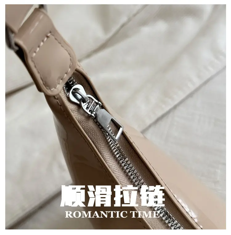 Glossy Beige Shoulder Bag for Women — feature 4