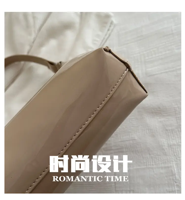 Glossy Beige Shoulder Bag for Women — feature 6