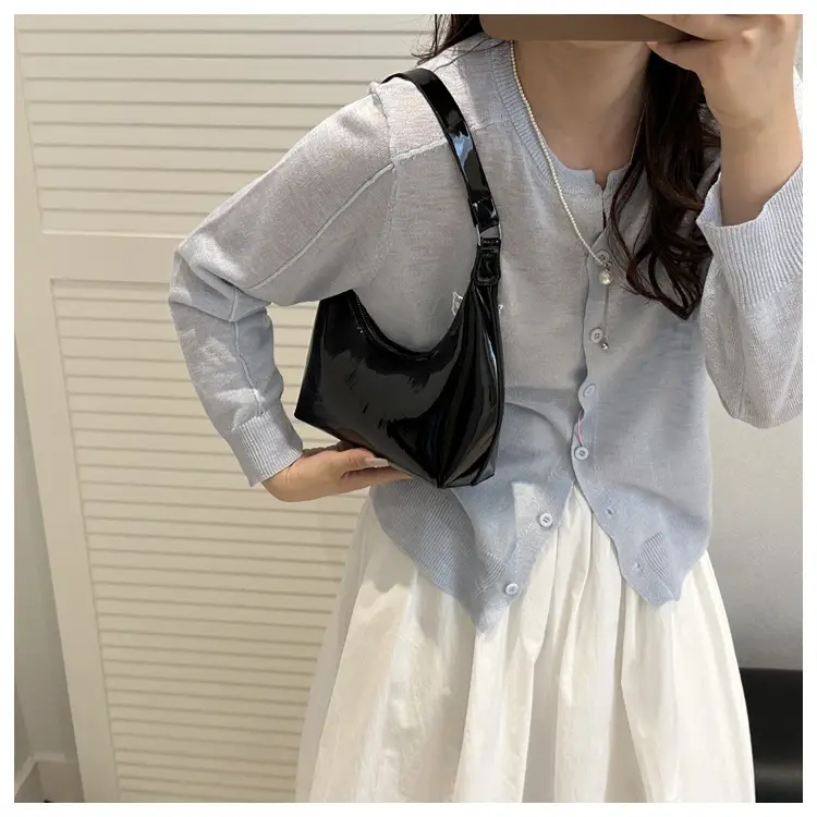 Glossy Beige Shoulder Bag for Women — feature 7