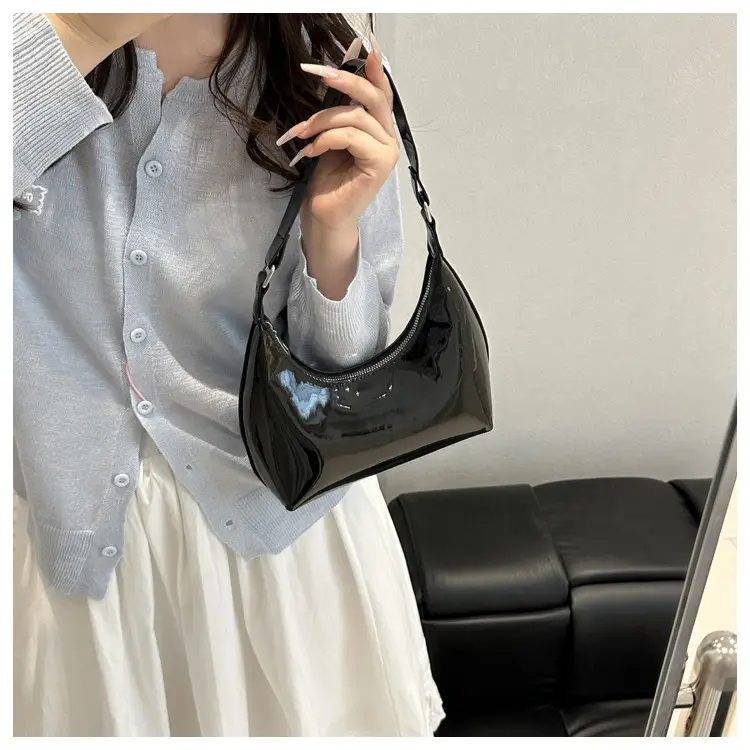 Glossy Beige Shoulder Bag for Women — feature 8