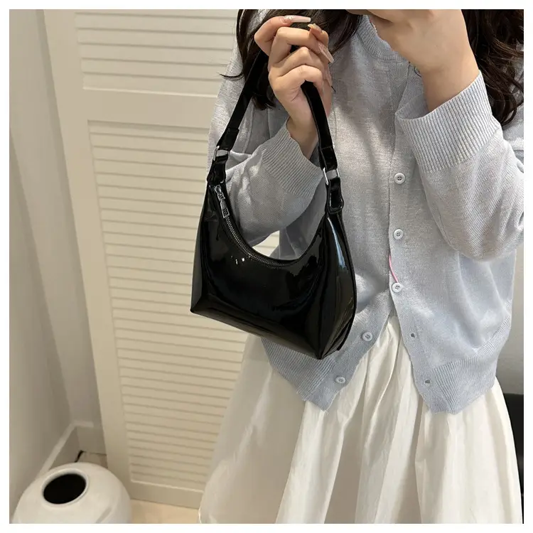 Glossy Beige Shoulder Bag for Women — feature 9