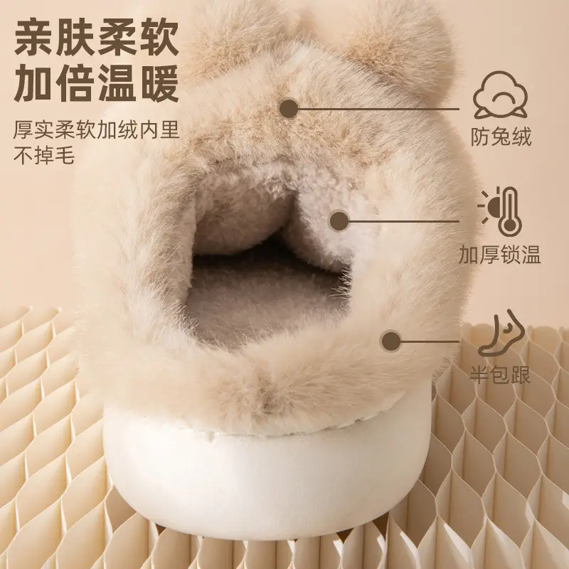 Winter Warm Cotton Slippers for Women - Image 5