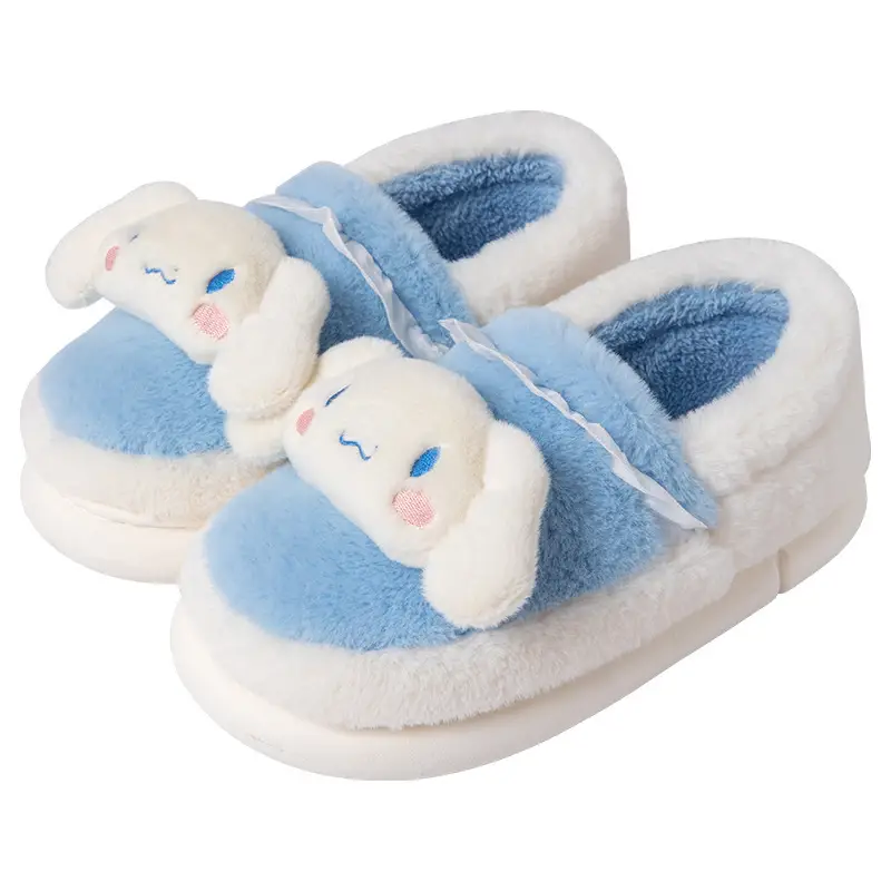 Cute Cartoon Dog Slippers for Women Winter Warm - Image 8