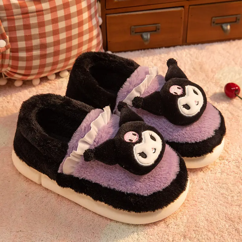 Cute Cartoon Dog Slippers for Women Winter Warm - Image 3
