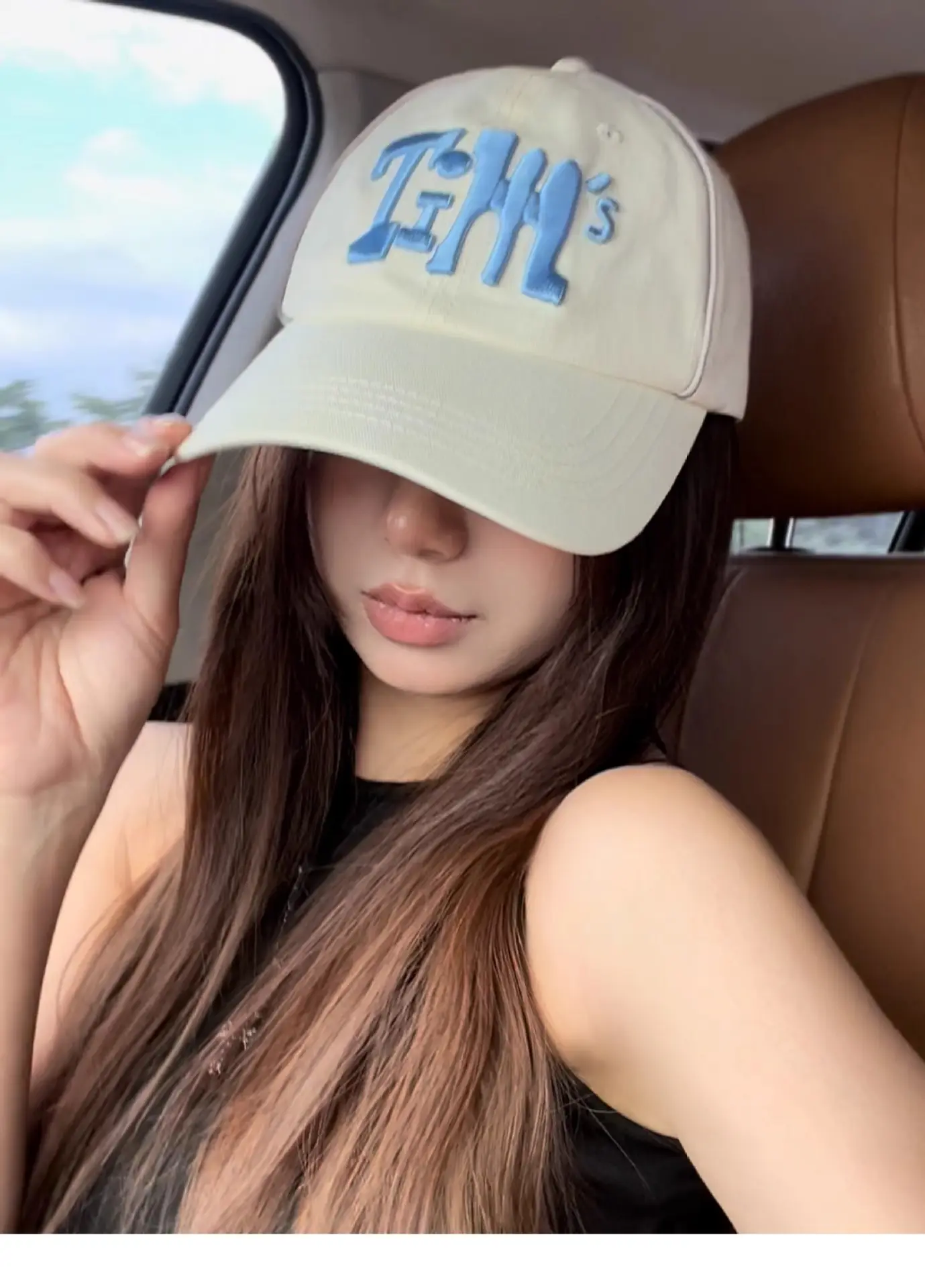 Women Korean Style Baseball Cap with Embroidered Design — feature 10