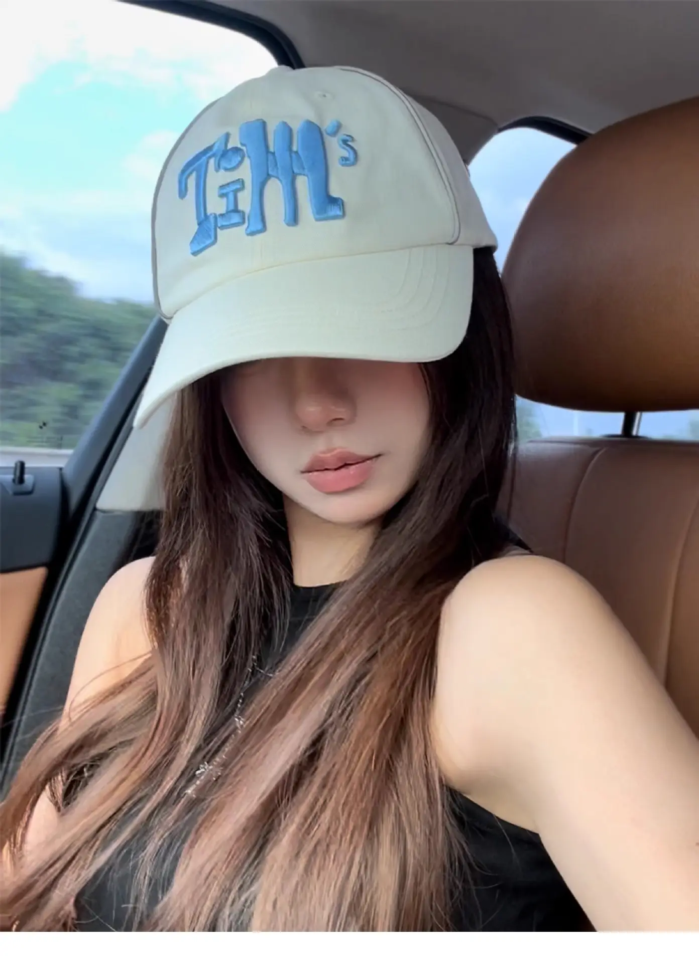 Women Korean Style Baseball Cap with Embroidered Design — feature 11