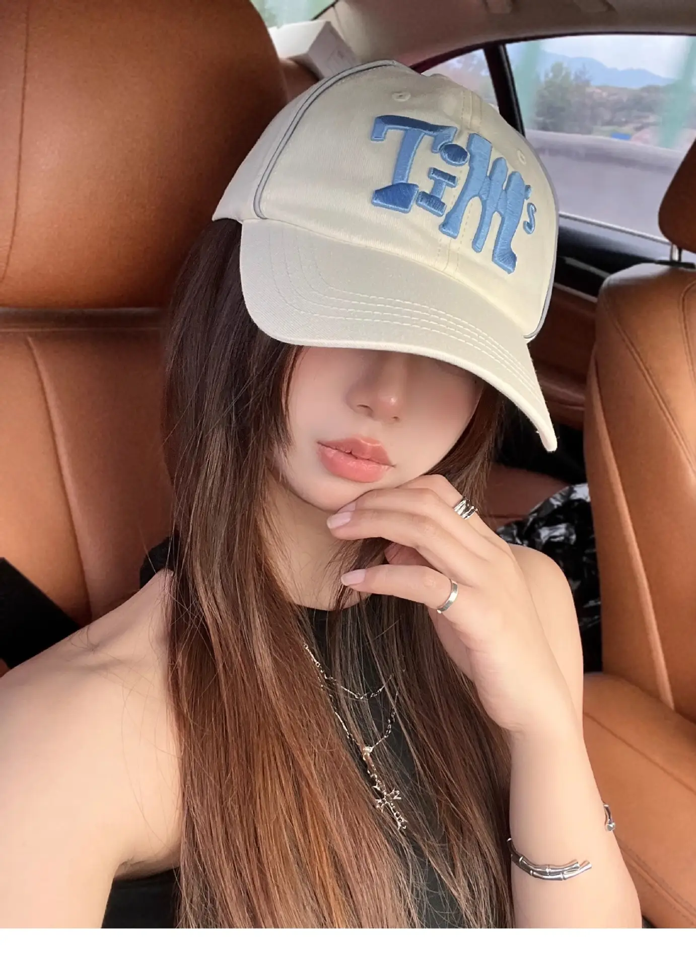 Women Korean Style Baseball Cap with Embroidered Design — feature 13