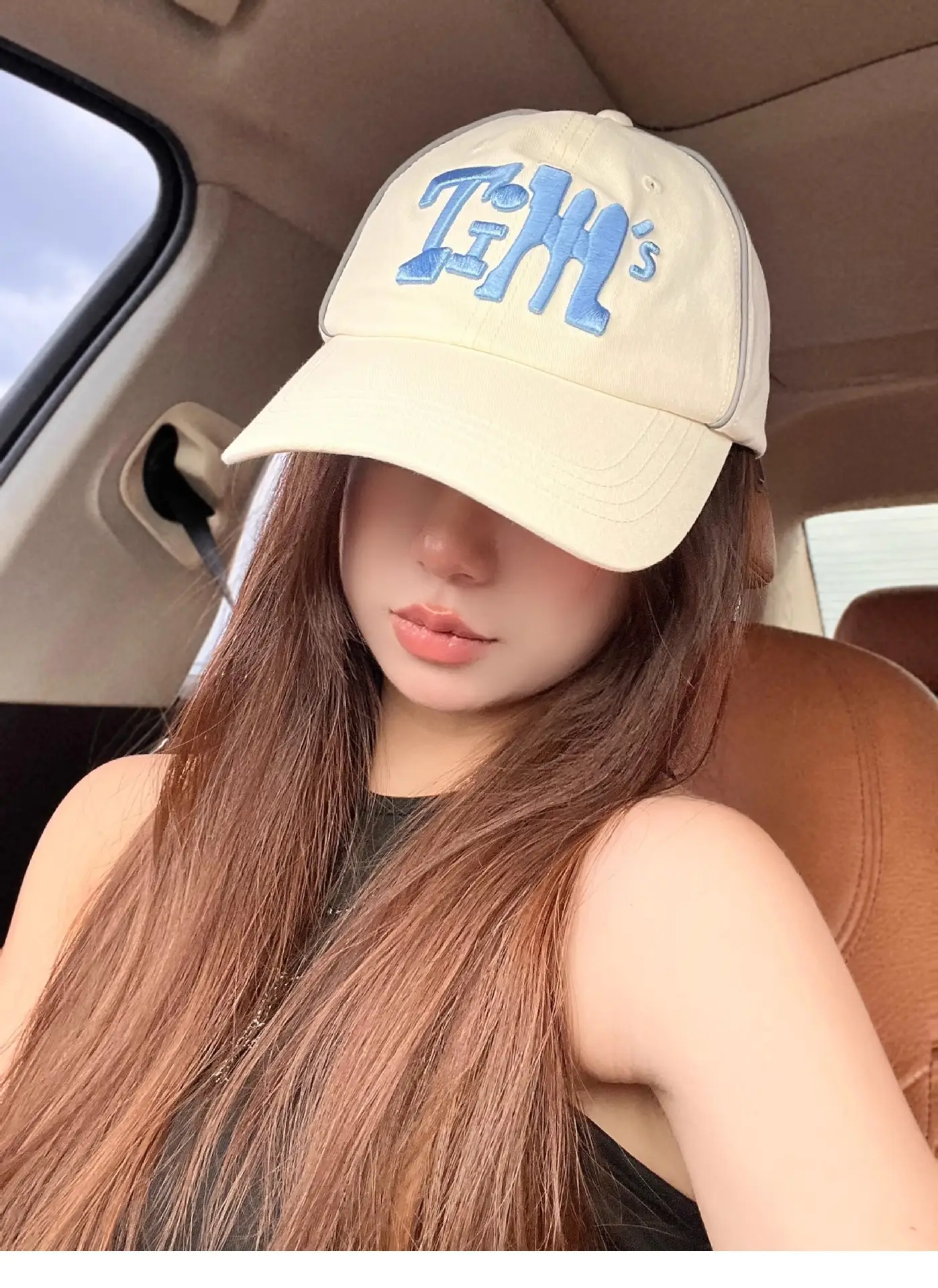 Women Korean Style Baseball Cap with Embroidered Design — feature 15