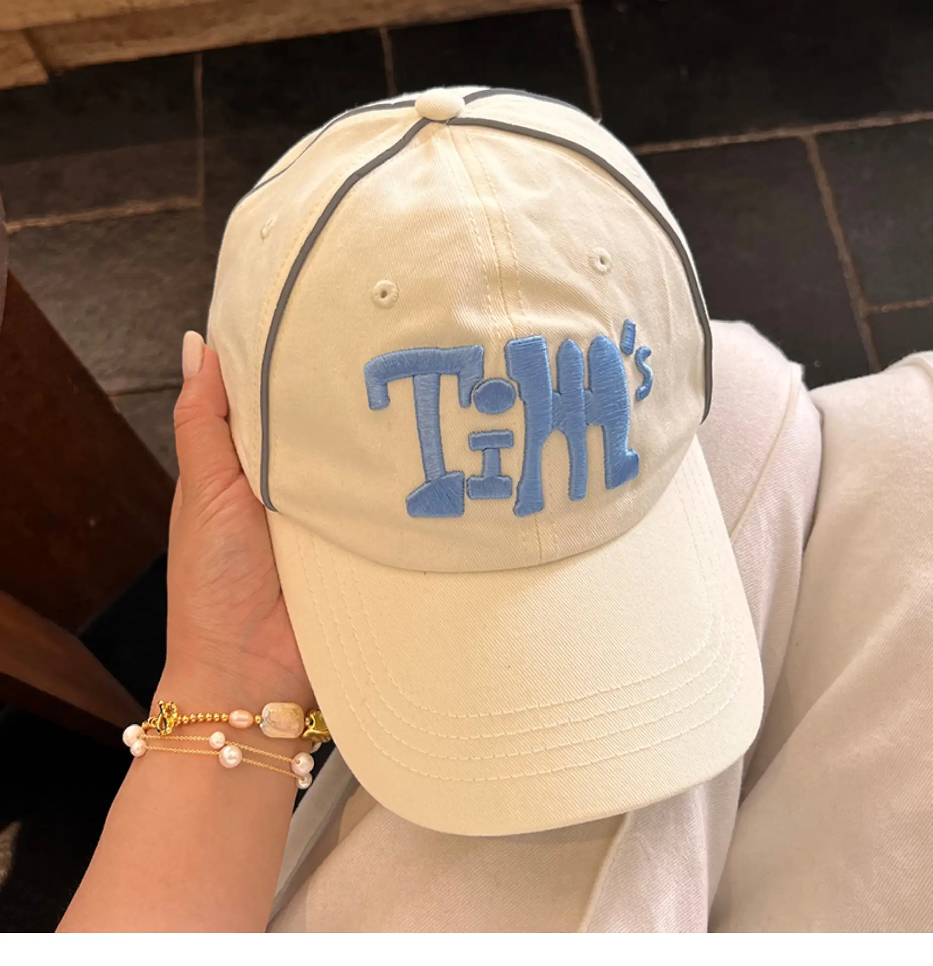 Women Korean Style Baseball Cap with Embroidered Design — feature 16