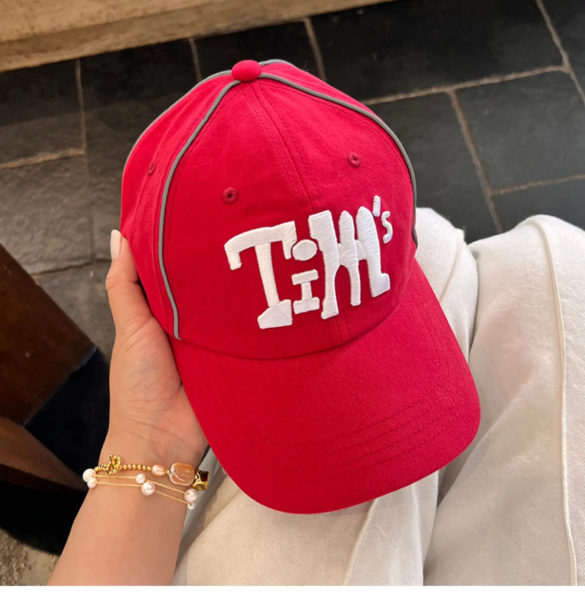 Women Korean Style Baseball Cap with Embroidered Design — feature 19