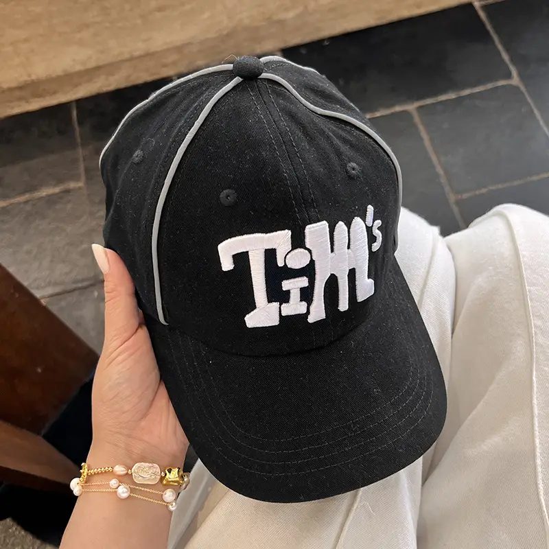 Women Korean Style Baseball Cap with Embroidered Design - Image 4