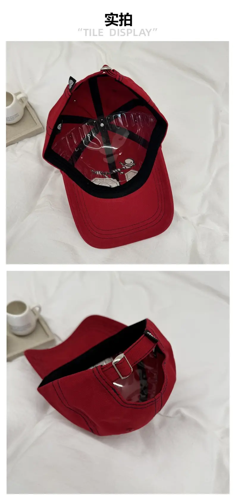 Korean Ig 18 Cap Women All Season Vintage Distressed — feature 5