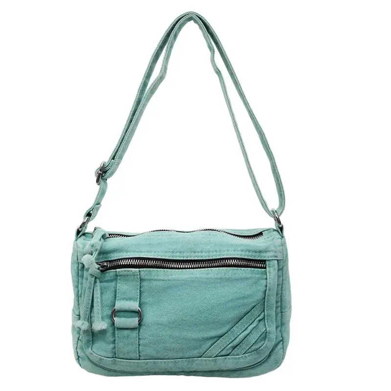 Denim Crossbody Bag Women 2025 Washed Mobile Phone Bag - Image 4