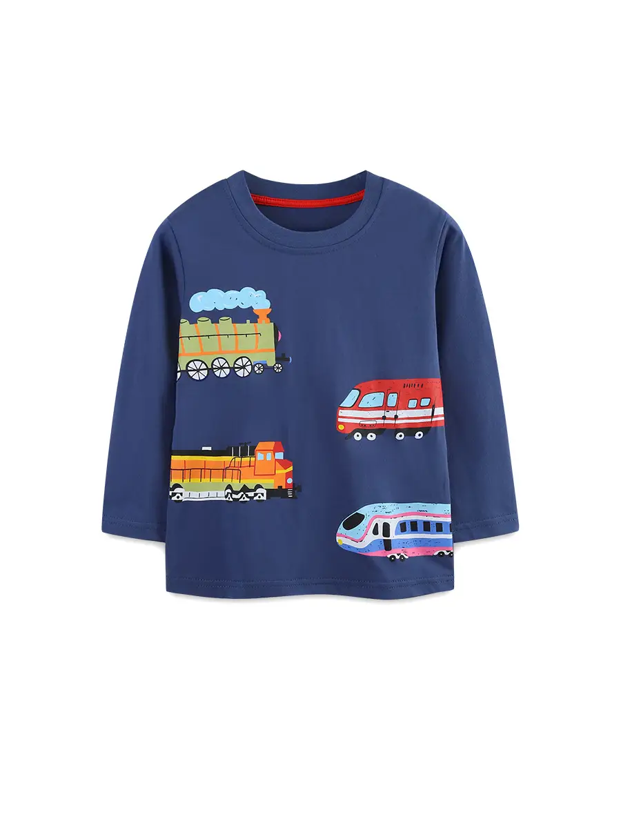 Autumn New Boys Long Sleeve T-Shirt European American Style - Image 3