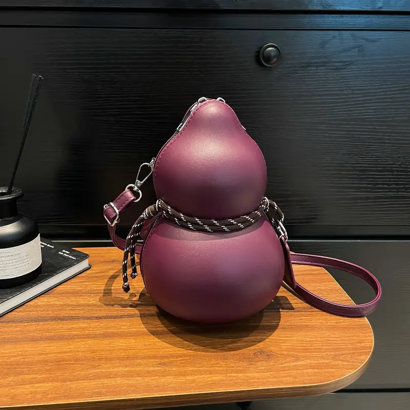 Cute Gourd Crossbody Bag for Women Brown
