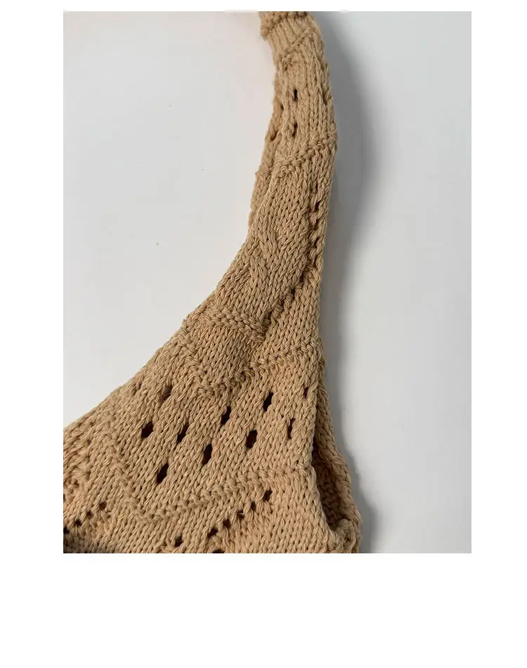 Retro Knitted Tassel Bag with Fish Design — feature 6