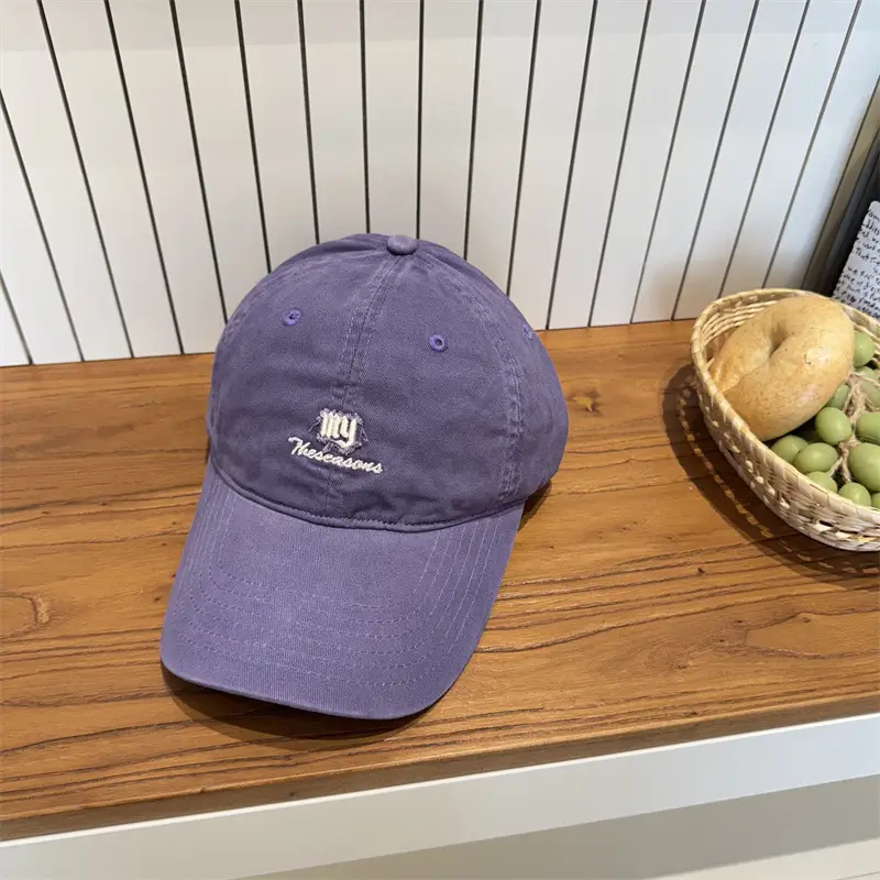 Women Black Embroidered Cap Logo Unisex Clothing Accessories