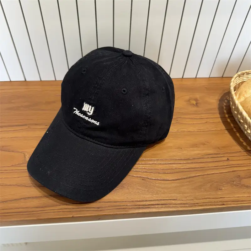Women Black Embroidered Cap Logo Unisex Clothing Accessories - Image 6