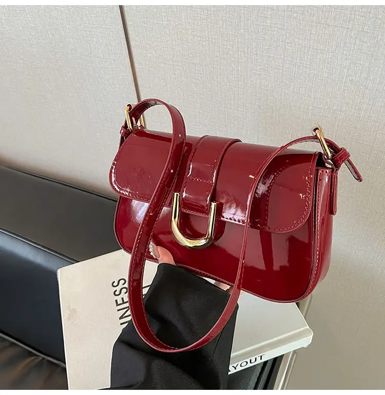 Red Square Shoulder Crossbody Bag for Women — feature 32