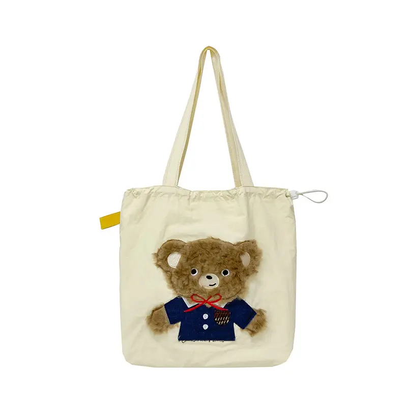 Cute Teddy Bear One Shoulder Bag for Women Large Capacity - Image 6