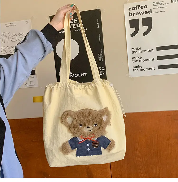 Cute Teddy Bear One Shoulder Bag for Women Large Capacity — feature 13